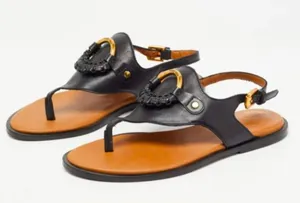 See By Chloè T-Strap Braided Sandals Size 37½ thumbnail 1