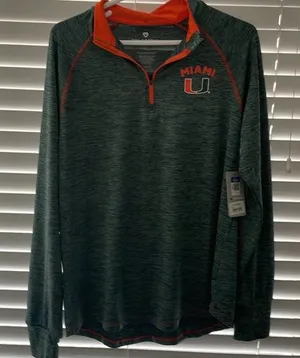 NWT Colosseum zippered long sleeve UofM thumbnail 1