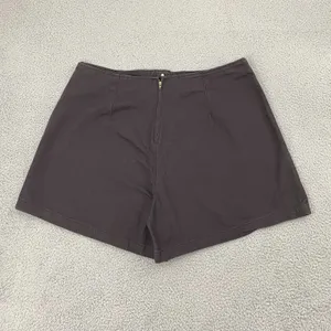 NEW Modom Designs Skort Women 24 Brown Button Front Vintage Cotton thumbnail 4