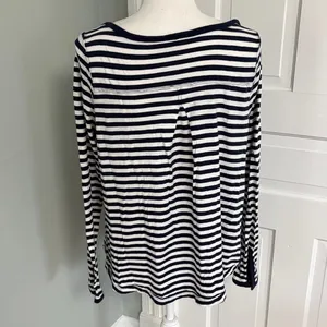We The Free‎ Striped Long Sleeve Cotton Top Long Sleeve Shirt Small thumbnail 4