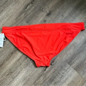 Time and Tru Orange Mid Rise High Cut Bikini Bottoms Plus Size 3X NWT thumbnail 6