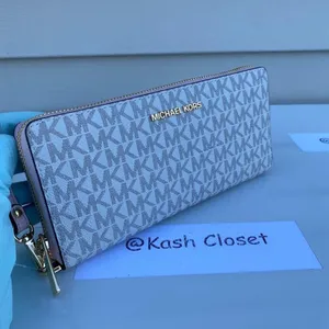 Michael Kors Powder Blush Multi Travel Continental Wristlet thumbnail 1