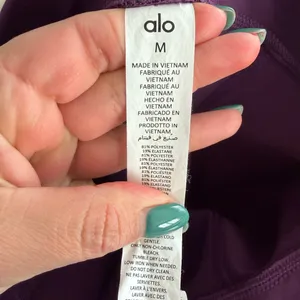 Alo Yoga Airlift Suit Up Stirrup Leggings in a gorgeous plum purple shade thumbnail 8