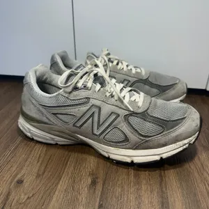 New Balance 990v4 Sneakers Women 9.5 Gray Suede Mesh USA Made Casual Running Dad thumbnail 2