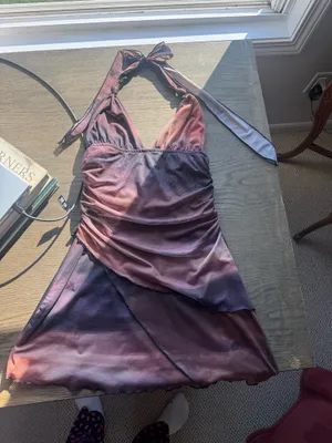 Halter top dress Purple thumbnail 2