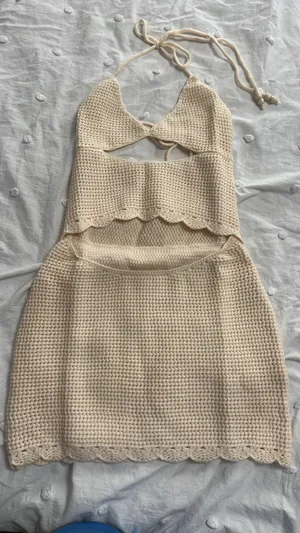 Amazon Crochet vacation cut out dress thumbnail 3