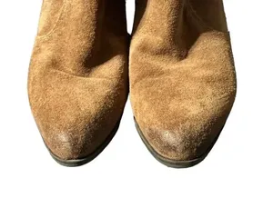 Crown Vintage Ankle Boots Womens Size 8.5 Brown Suede Leather Booties thumbnail 4