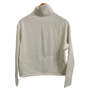 Sundays two ivory 1/4 Zip fleece pullover‎ sweatshirt size Small thumbnail 4