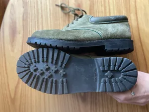 Green Suede Vintage Style Oxfords Size 8.5 thumbnail 4