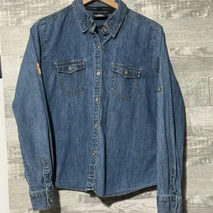 VINTAGE Button Down Shirt Jacket XL thumbnail 1