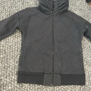 Lululemon Gray Zip Up Scuba Define Sweatshirt No Hood Size 6 thumbnail 7