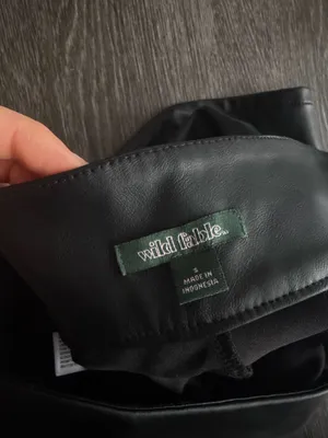 Wild Fable Black Pleather Skirt thumbnail 3