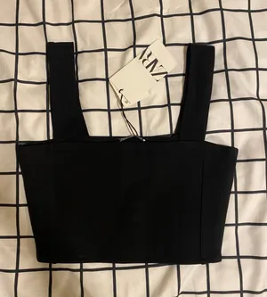 Zara Black Tank Top thumbnail 1