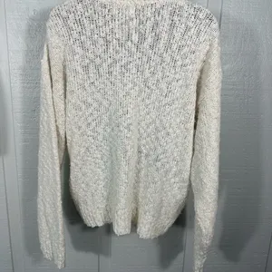 Maggie Lawrence Vintage Ivory Women’s Beaded Sweater Size Medium EUC thumbnail 6