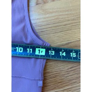 Lululemon Ebb to Street Tank Top Purple Ribbed High Neck Crop Tank thumbnail 3
