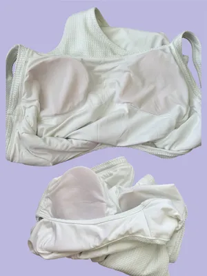 Aerie Waffle Scoop One Piece Swimsuit medium solid white thumbnail 7