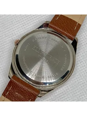 Anne Klein Ellen Tracy women silver brown tone watch 34mm quartz analog leather running thumbnail 5