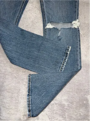 Women's Abercrombie & Fitch Blue 90s Straight Leg Jeans Size 26 thumbnail 3