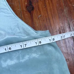 Aerie Mint Green Crushed Velvet Tank with Ruffle Hem Size Medium Fairy Cottage thumbnail 6