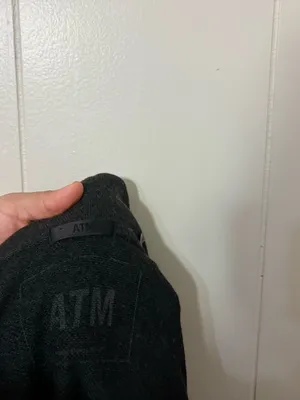 ATM Anthony Thomas Melillo French Terry Zip Front Hoodie Charcoal Heather S thumbnail 9