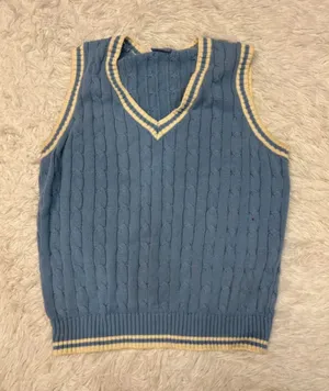 Brandy Melville John galt blue knit sweater vest thumbnail 1