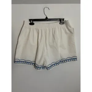 &merci off white embrodiered shorts size large thumbnail 5