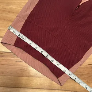 Beach Riot Ribbed Pink Leggings Small thumbnail 3