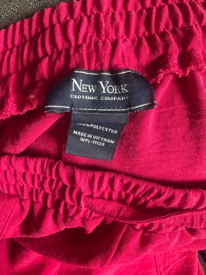 New York Clothing Company Bright Fuchsia Elastic Waist Pants thumbnail 4