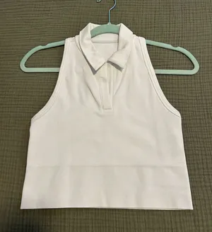 Athleta Ribbed Polo Tank Top thumbnail 1