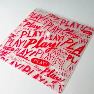 Sephora Transparent Clear Logo MakeUp Toiletry Travel Wet Envelope Bag Red New thumbnail 2