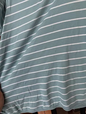 LAKE Pajamas pima sage striped tee short sleeve top tshirt cotton thumbnail 4