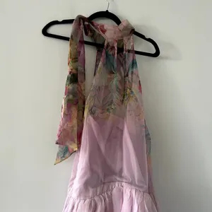 Anthropologie BHLDN Kendall High-Neck Scarf Floral Organza Maxi Dress NWT Size S thumbnail 5