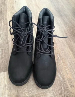 Timberland Black Lace-Up Nubuck Ankle Boots thumbnail 1