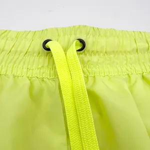 Fila Sport Womens M Running‎ Shorts Bright Yellow Green Lined Activewear thumbnail 4