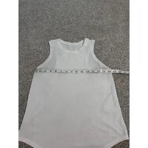 Lululemon Women's White‎ Racerback Tank Top Breathable Athletic Workout thumbnail 5