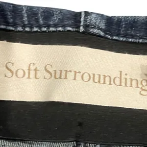Soft Surroundings Stretch Pull On Elastic Waist Denim Jeans Pants Large Casual thumbnail 3