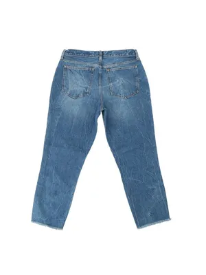 A&F Abercrombie & Fitch Distressed Mom Jeans High Waisted Raw Hem 12 thumbnail 5