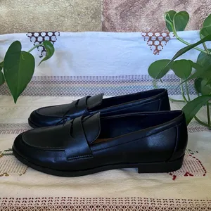 NEW Kensie Women’s Slip-On Gitty Dark Academia Penny Black Loafers, Size 7.5M thumbnail 4