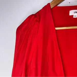 Revolve LPA red wrap crop top - size XXS Silk‎ Blend CP thumbnail 5
