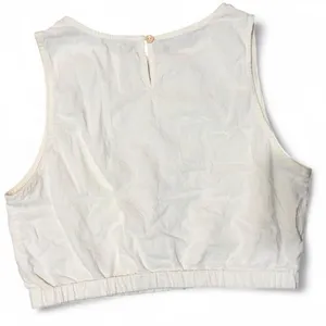 Maple Sleeveless linen Crop Top White Size M thumbnail 5
