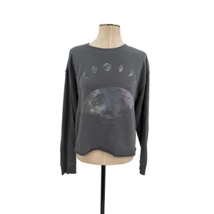 Spiritual Gangster Moon Dream‎ Mazzy Pullover Sweatshirt Gray Celestial Medium thumbnail 3