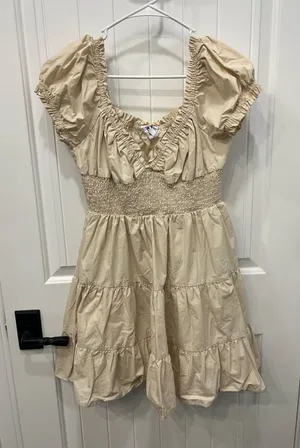 Princess Polly Beige Dress thumbnail 1