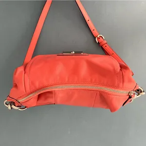 Coach Kirstin Coral Salmon Pink Leather Hobo Shoulder Bag‎ thumbnail 6