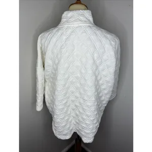Tuckernuck Quilted Ally Swing White Sweatshirt Size M/L thumbnail 4
