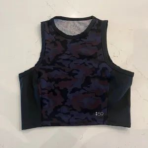Splits59 Camo Crop Tank Top Workout‎ Top Size XS thumbnail 1