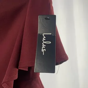 NWT Lulus‎ Kiani Strapless Bodycon Dress in Burgundy Size Medium thumbnail 7