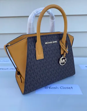 Michael Kors SM Avril Top-Zip Satchel | Purse | Handbag - Marigold thumbnail 4