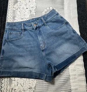 Halara‎ Blue Denim Women's Shorts thumbnail 1