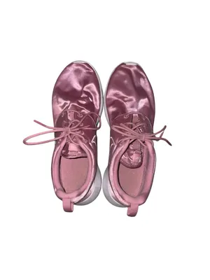 Nike Women’s Pink Satin Sneakers thumbnail 4