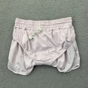 Lululemon Hotty Hot Shorts High Rise 4" Pale Pink Athletic Athleisure Women's 8 thumbnail 4